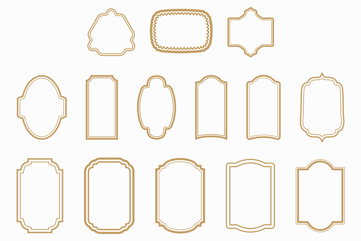 Classic Frame Label Border Bundle, a Decorative Illustration by Kusumaillustration (Photo 11 of 16)