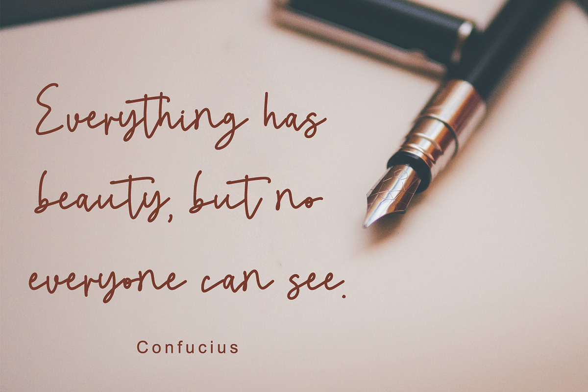 Proudly // Script Font, a Script Font by Yuby Creative (Photo 4 of 5)