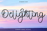 Delighting, a Handwritten Font by FreshTypeINK (Thumbnail 1 of 7)