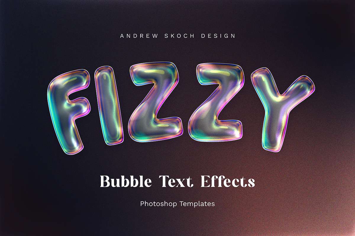 Bubble Text Effects, a Layer Style Add-On by Andrew Skoch Design