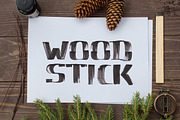 WoodStick Font, a Symbol Font by kaer_shop (Thumbnail 1 of 5)