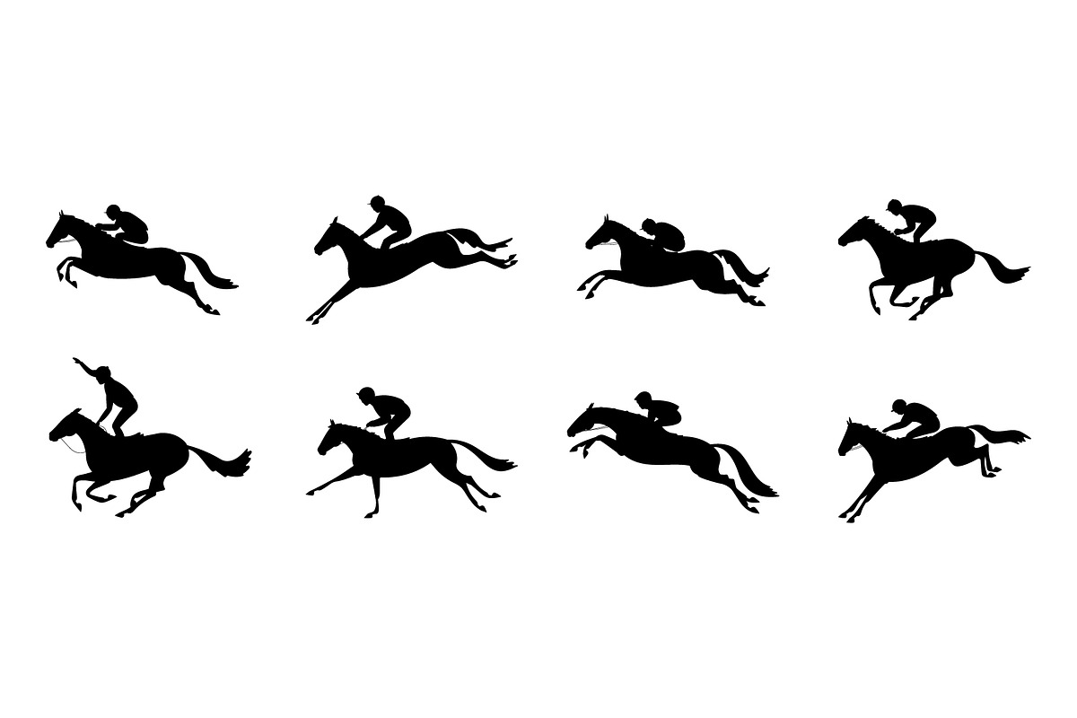 Steeplechase riders and horses, an Animal Illustration by Naurider (Photo 3 of 3)