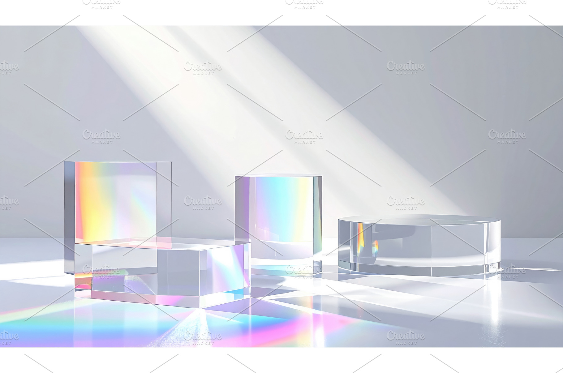 Transparent crystal blocks with, an Abstract Photo by Igor Tichonow