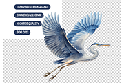 Blue Heron Collection Clipart Bundle, an Animal Illustration by TatiMockup (Thumbnail 5 of 5)