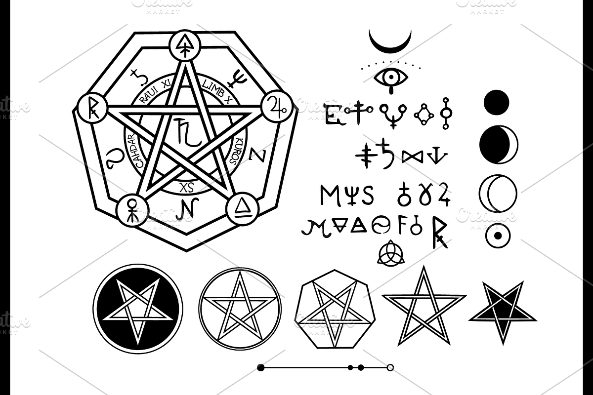 Alchemical sigil collection, an Object Graphic by Victoria Bat (Photo 3 of 5)