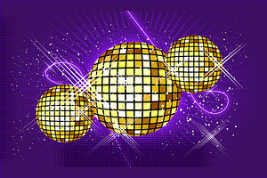 disco ball retro