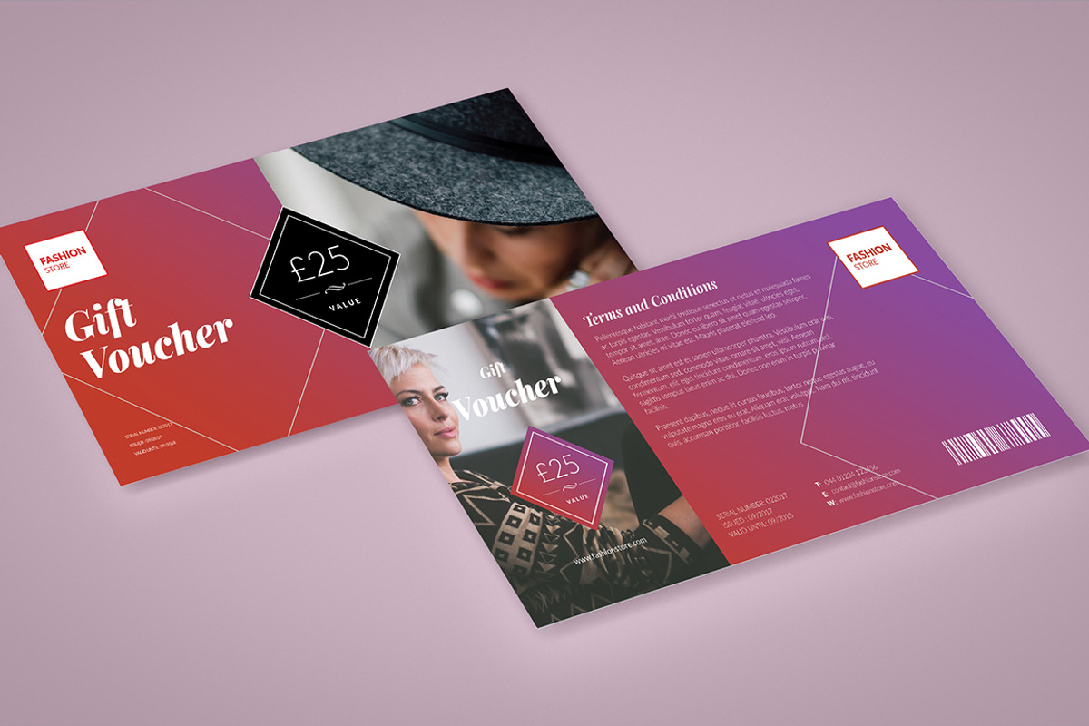Fashion Gift Voucher 2, a Print Template by stefandigital (Photo 3 of 4)