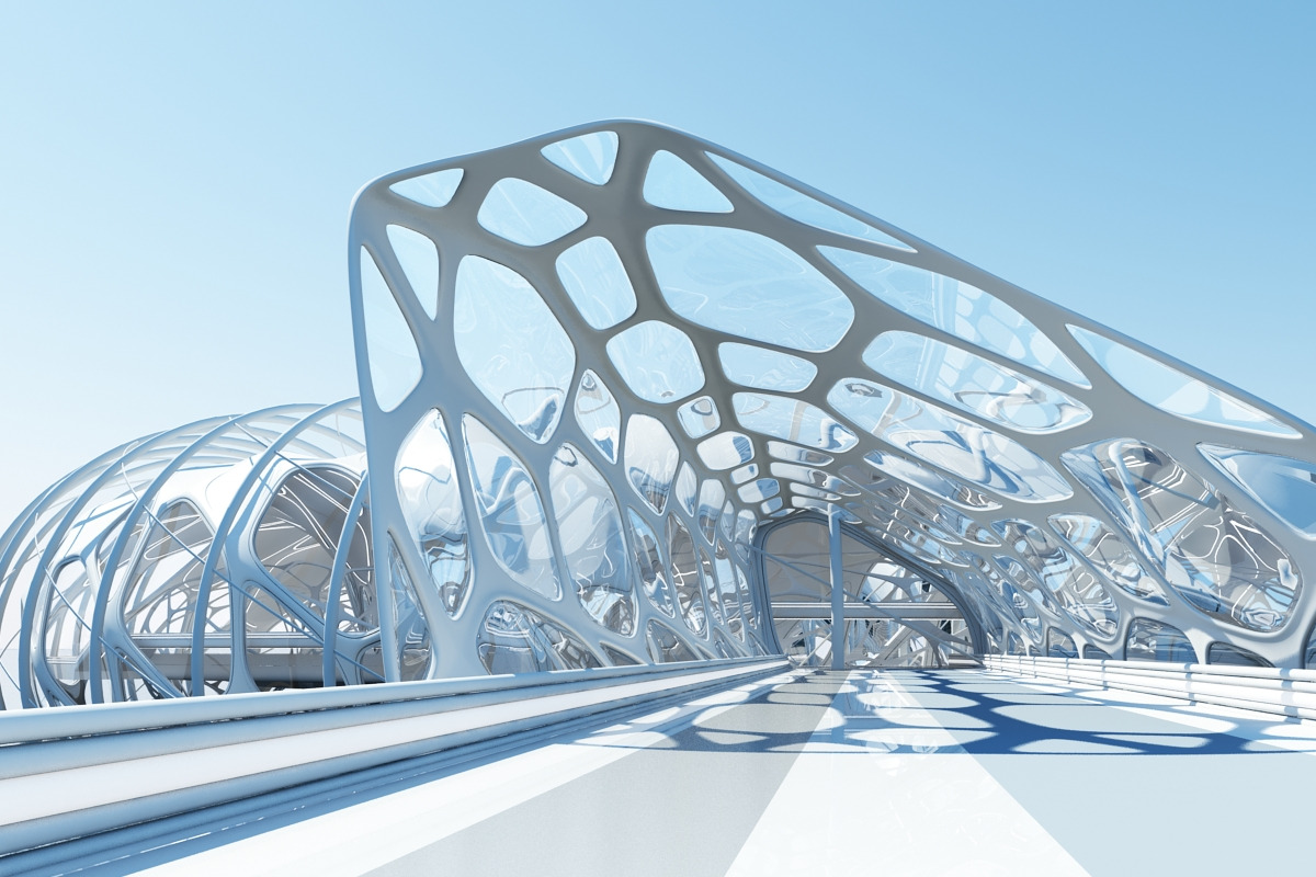 Futuristic Architectural Structure17, an Architecture 3D Model by Giimann (Photo 7 of 29)