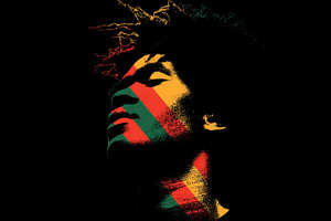 Colorful face of young man, a Photo by Beautiful things