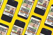 Art Deco Business Seminar Flyer Set, a Flyer Template by Aiyari Graphic (Thumbnail 2 of 3)
