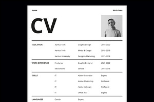 Swiss Style Resume CV & Cover Letter, a Resume Template by Type Twice