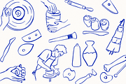 Pottery & Ceramics Illustration Set, a Person Illustration by Studio Papercuts (Thumbnail 3 of 7)