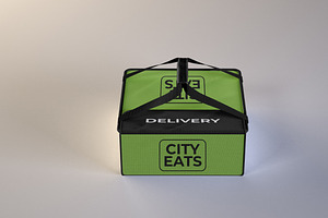 Pizza Delivery Bag Mockup