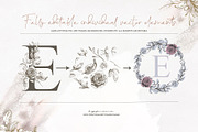 Floral Vintage Alphabet | Monograms, an Illustration by Tinydew (Thumbnail 7 of 7)