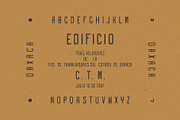Edificio – Condensed Vintage Font, a Sans Serif Font by TONA Fonts (Thumbnail 2 of 4)