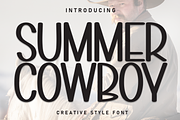 Summer Cowboy | Script Font, a Script Font by Scratchones (Thumbnail 1 of 8)