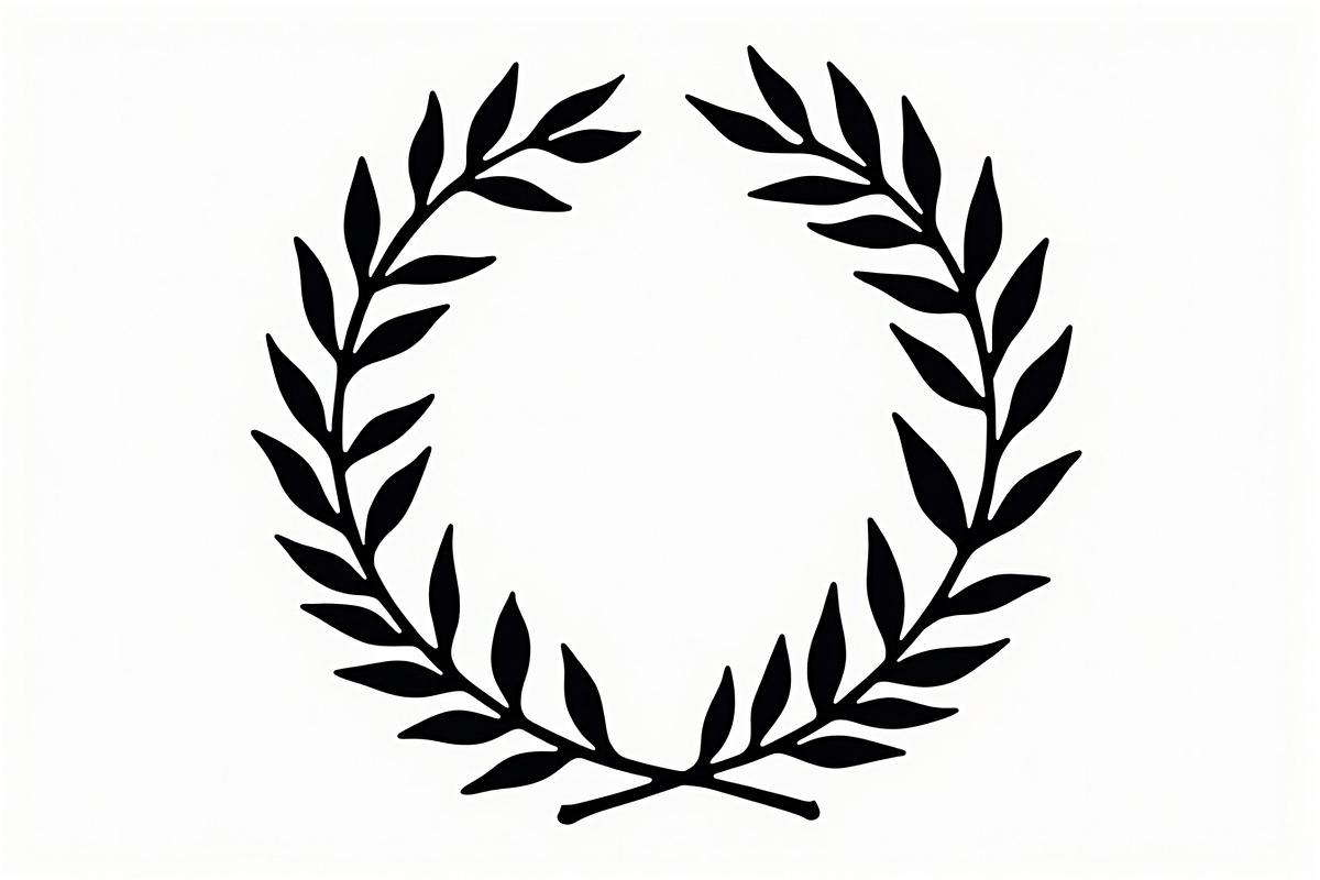 Laurel Wreath Silhouette Set, an Illustration by hafijul (Photo 2 of 9)