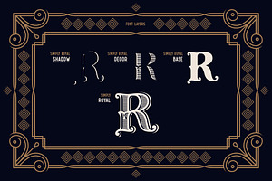 Simply Royal. Font And Template.