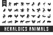 36 Heraldic logo Animals., an Animal Illustration by DenysHolovatiuk (Thumbnail 1 of 4)
