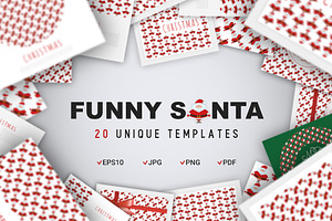 Funny Santa Concept, an Invitation Template by Alex Blogoodf