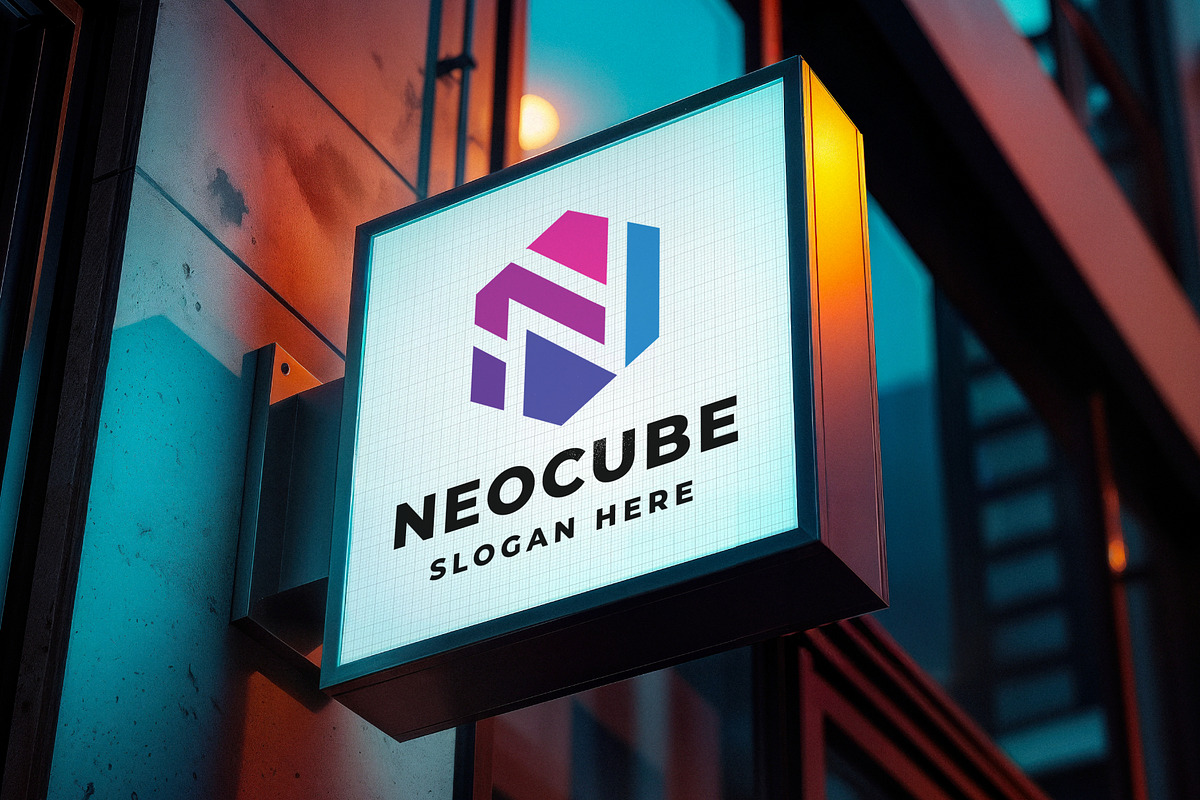 Letter N Technology Cube Logo, a Branding & Logo Template by Design_Planet (Photo 1 of 3)