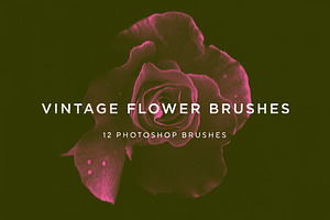 Vintage Flower Brushes