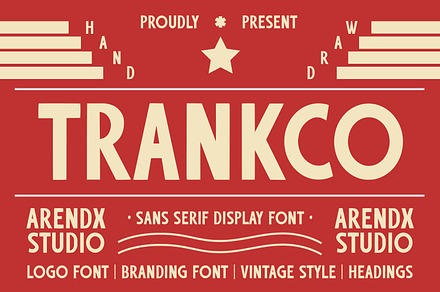 Trankco - Display Font, a Sans Serif Font by Arendxstudio