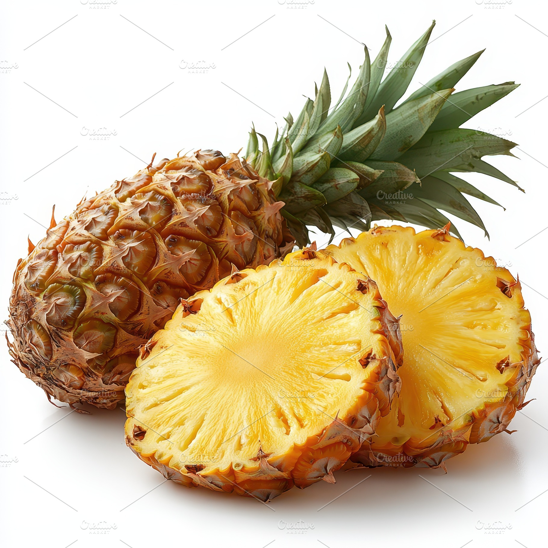 Ripe Pineapple Sliced Fresh Tropical, a Food & Drink Photo by Pixeness Studio
