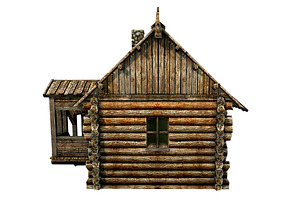 Wooden Village House