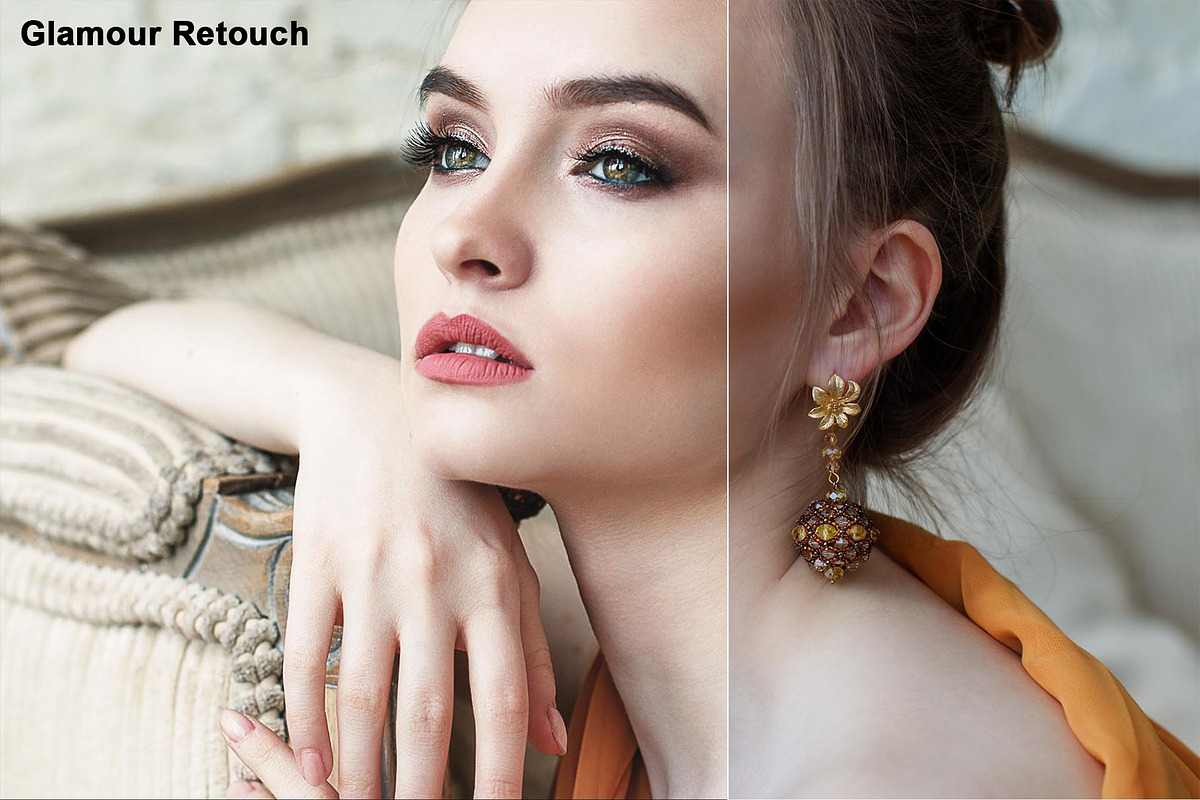 Glamour Retouch Photoshop Action, an Action Add-On by Jacpot007 (Photo 2 of 6)