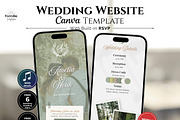 Dusty Green Wedding Website, a Landing Page Template by Everyday Perfection (Thumbnail 1 of 13)