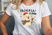 Fa La La La LLama Christmas PNG, an Illustration by Sublimation Artist (Thumbnail 4 of 9)