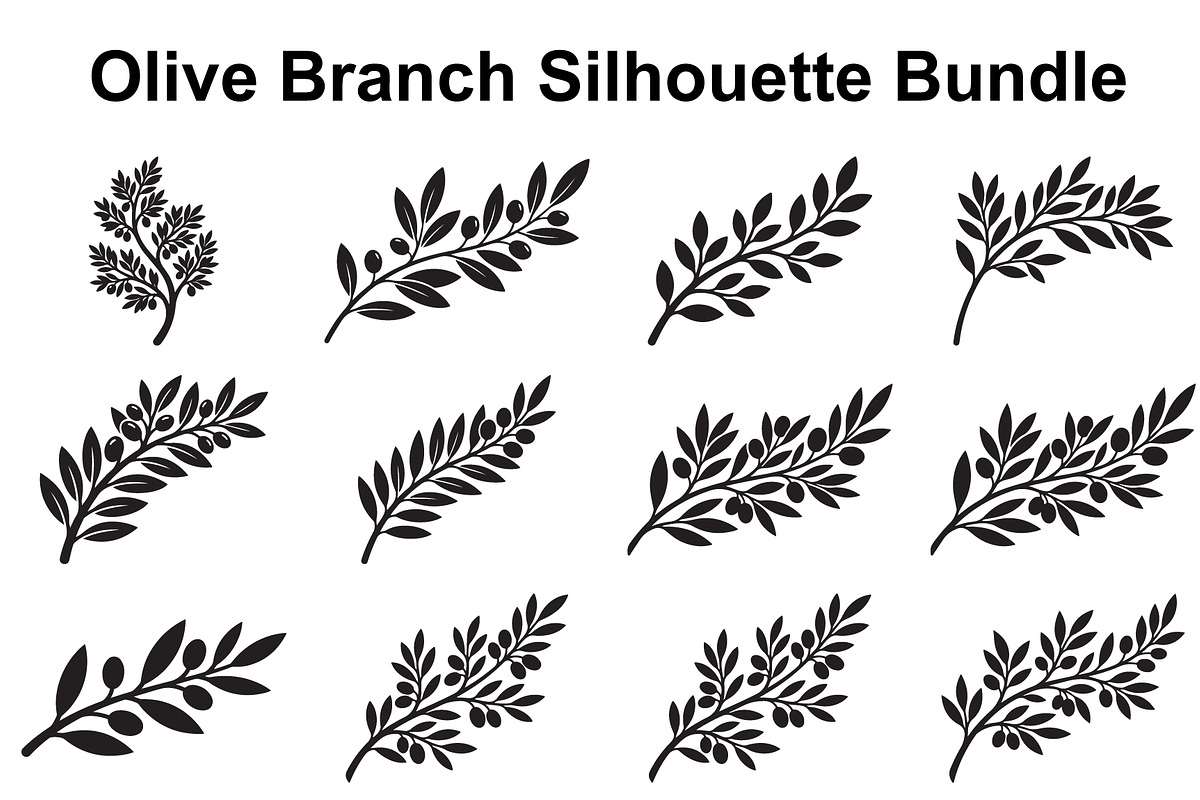 Olive Grove Silhouette Collection, an Object Graphic by Designs_River (Photo 1 of 3)