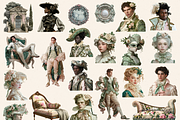 SURREAL REGENCY ERA CLIPART PACK, a Person Illustration by Daring Digies (Thumbnail 5 of 10)