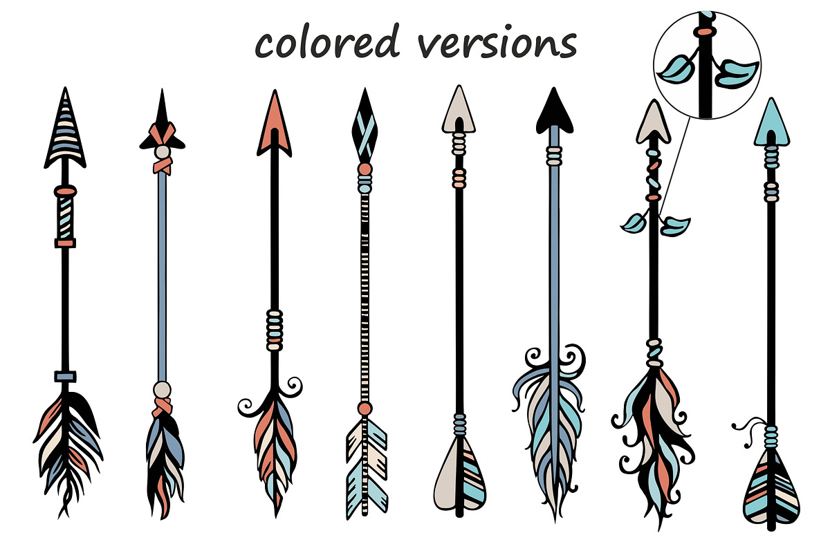 Tribal Vector Clipart. Boho set, a Decorative Illustration by Live line (Photo 6 of 14)