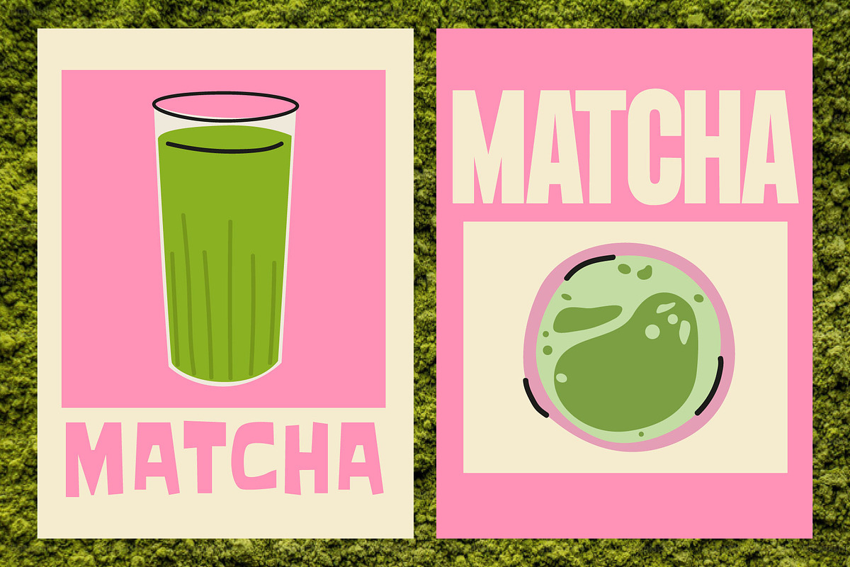 Matcha vector illustration Bundle, a Food Illustration by Luamor (Photo 9 of 10)
