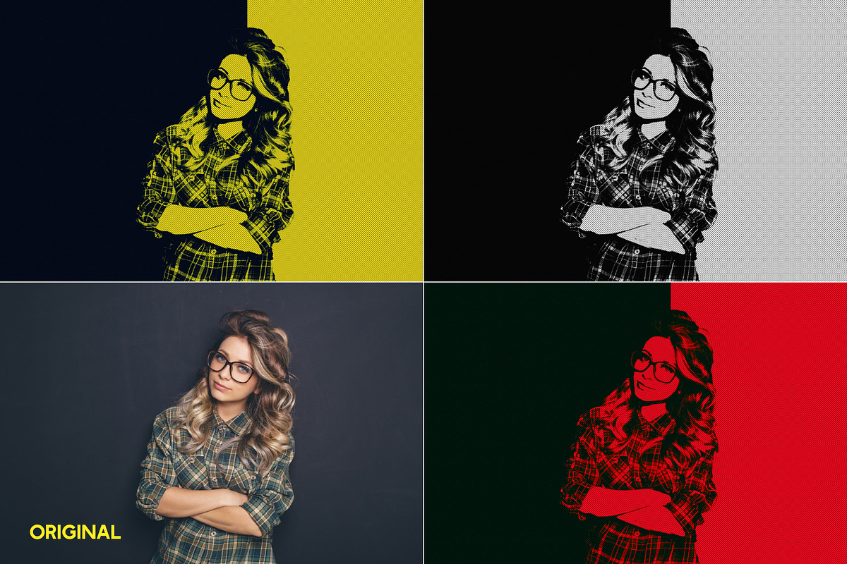 Vectograph Photoshop Action, an Action Add-On by Effect-Hub (Photo 4 of 17)