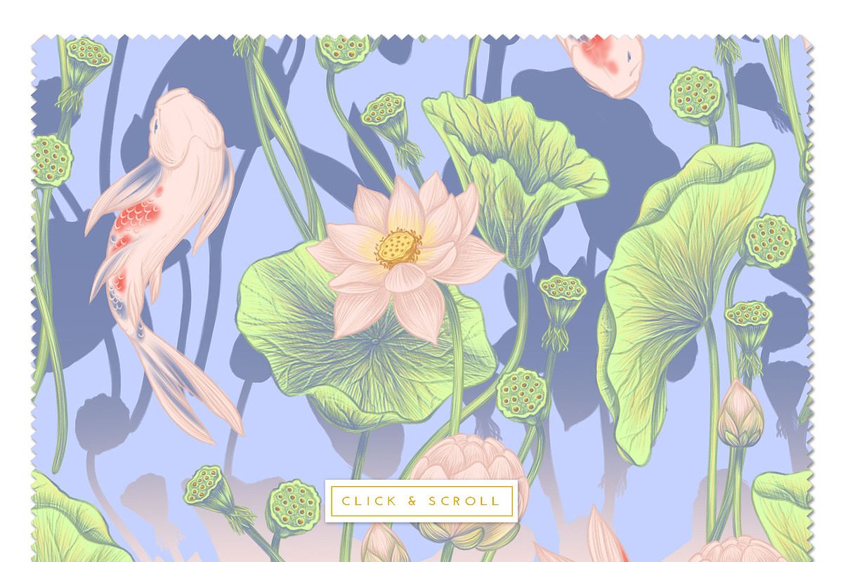 LOTUS- patterns & motifs, a Decorative Illustration by Liiafis (Photo 5 of 17)
