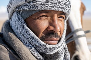Portrait of a desert nomad, a Person Photo by MistyDay
