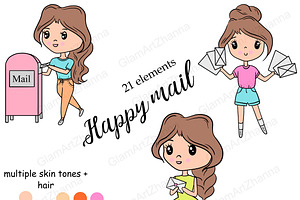 Happy Mail Cute Dolls