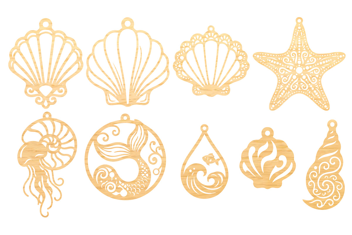 30 Coastal Earrings Laser Cut SVG, an Object Graphic by DreamCafeArt (Photo 6 of 7)