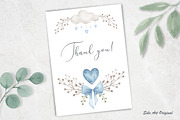 Rainbow Teddy bear Baby boy shower, an Animal Illustration by Solo Art Original (Thumbnail 9 of 9)