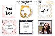 Instagram Pack with BONUS blank JPGS, a Social Media Template by Jo-Lou Design (Thumbnail 1 of 2)