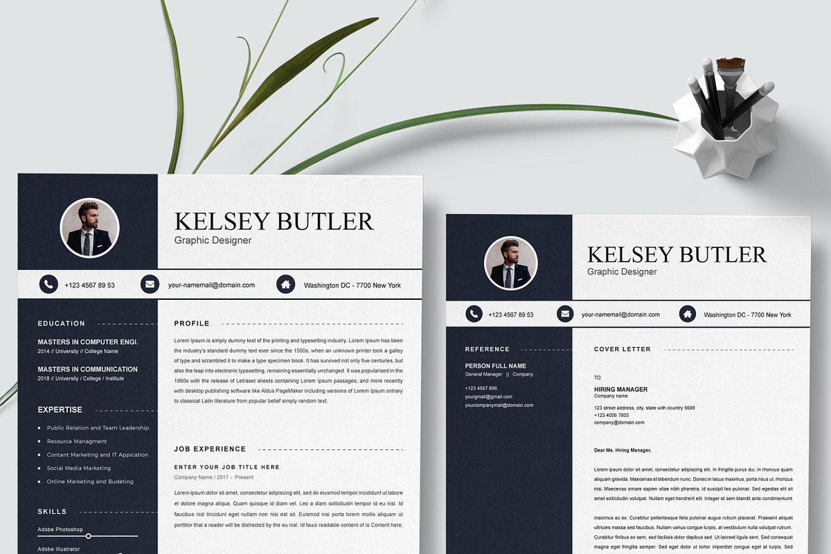 Professional Resume Template, a Resume Template by X-Type (Photo 2 of 5)