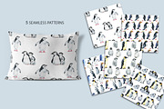 Penguins at the Pole-illustration, an Animal Illustration by KatBranchArt (Thumbnail 4 of 5)