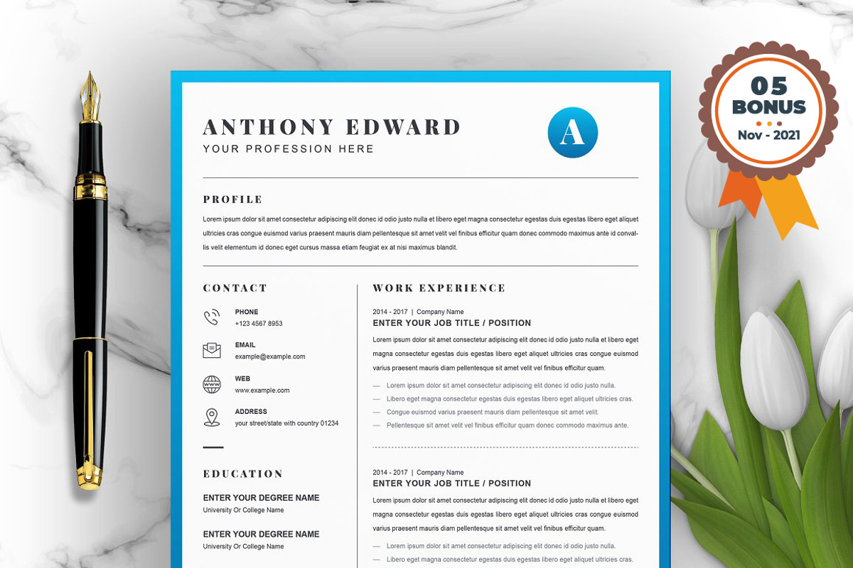 Resume/CV Bundle | 200+ for $29, a Resume Template by ResumeInventor (Photo 206 of 207)