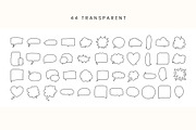 Speech Bubbles Set | 100% Hand Drawn, an Object Illustration by Kristina Chistiakova (Thumbnail 3 of 4)