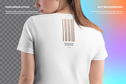4 Mockup Woman V-Neck T-Shirt, a Shirt Mockup by Grow Design Craft Studio (Thumbnail 8 of 9)