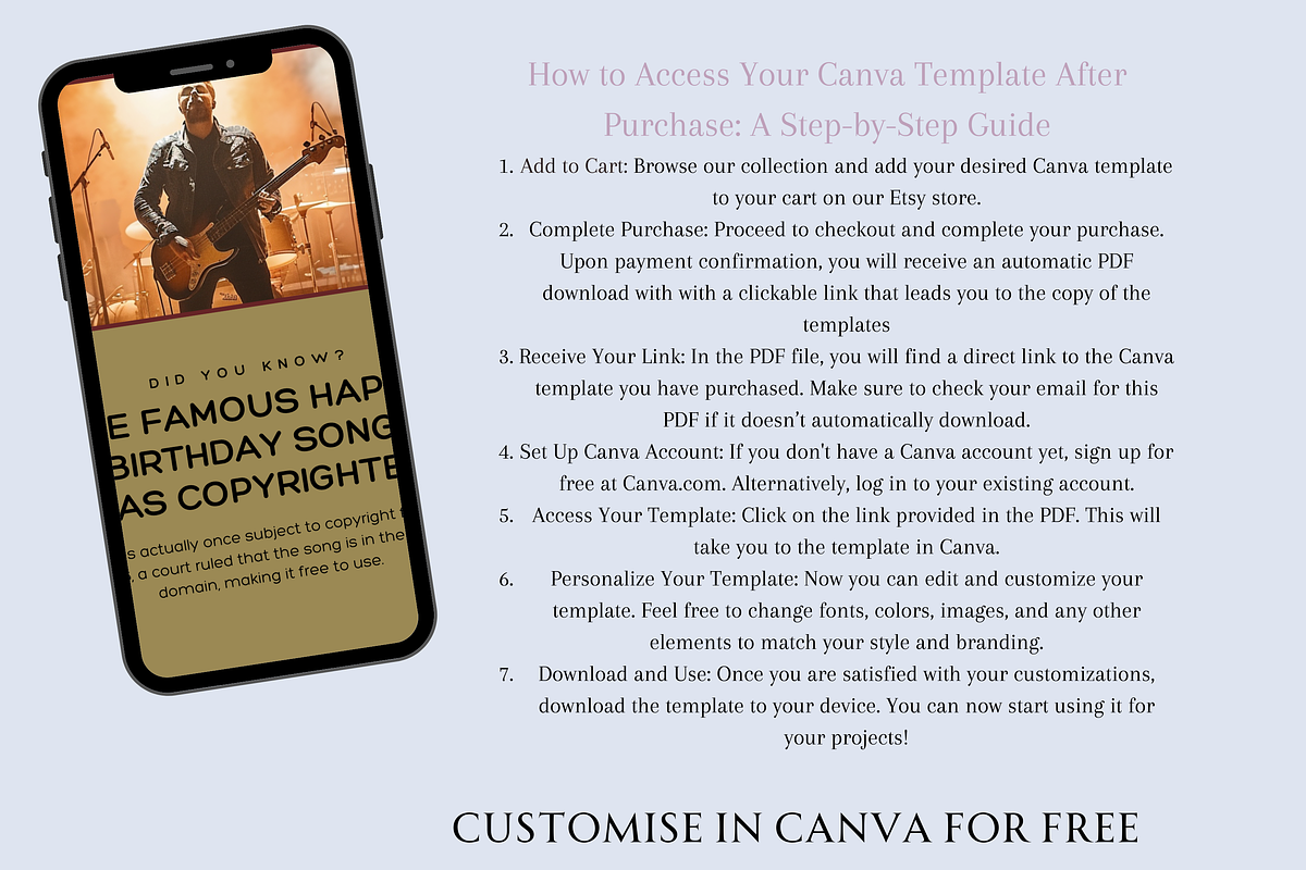 ROCK BAND INSTAGRAM POSTS TEMPLATES, a Social Media Template by Daring Digies (Photo 7 of 10)