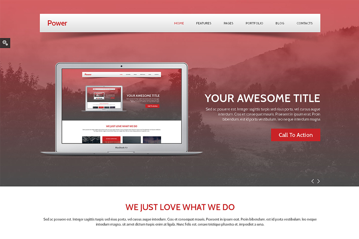 Power Responsive Bootstrap Theme, a Bootstrap Template by IceTemplates (Photo 2 of 4)